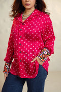 Rani Pink Bandhani Shirt