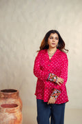 Rani Pink Bandhani Shirt