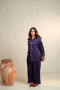 Ink Blue Bandhani Shirt