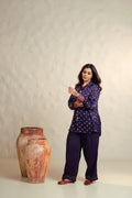 Ink Blue Bandhani Shirt