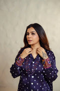 Ink Blue Bandhani Shirt