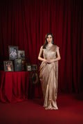 Blush Champagne Glow Saree