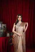 Blush Champagne Glow Saree