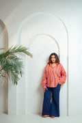 Sunset Pink Stripe Cotton Shirt