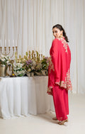 Raspberry Zardosi Kaftan Set
