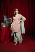 Heritage Rose Silk Kurta set with Dupatta