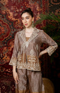 Serein Tissue Embroidered Jacket Set