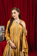 Meher Mustard Embroidered Kurta Set with Dupatta