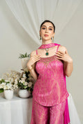 Blush Pink Brocade Kurta Set with Dupatta