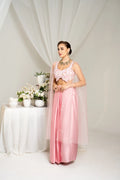Blush Sequined Co-ord with Cape