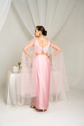 Blush Sequined Co-ord with Cape