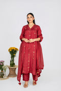 Rumi Red kurta set with Dupatta