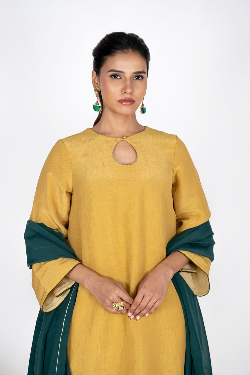 Meher Mustard Kurta Set