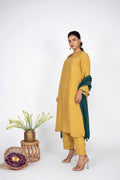 Meher Mustard Kurta Set With Dupatta