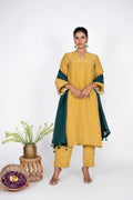 Meher Mustard Kurta Set With Dupatta