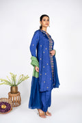 Salvia Purple Kurta set with Dupatta