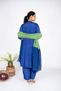 Salvia Purple Kurta set with Dupatta
