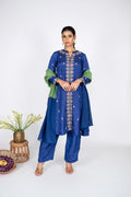 Salvia Purple Kurta set with Dupatta