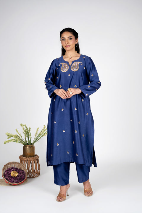 Eraya Blush Chanderi kurta set