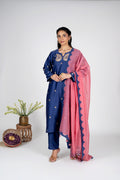 Eraya Blush Chanderi kurta set with Dupatta
