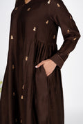Saanjh Brown Kurta Set