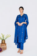 Naaree Blue Kurta set With dupatta