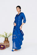 Naaree Blue Kurta set With dupatta