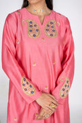Rangrez pink Chanderi kurta set