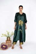 Dahlia Green Kaftan set