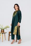Emerald Zari Pannel Kurta Set