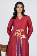 Marron Botanica Kurta Set