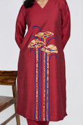 Marron Botanica Kurta Set