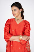 Vashti Orange Kurta Set