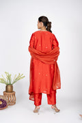 Vashti Orange Kurta Set with Dupatta