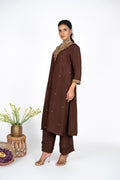 Mahveen Mocha kurta set