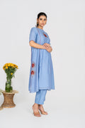 Blue Gulnaar kurta set