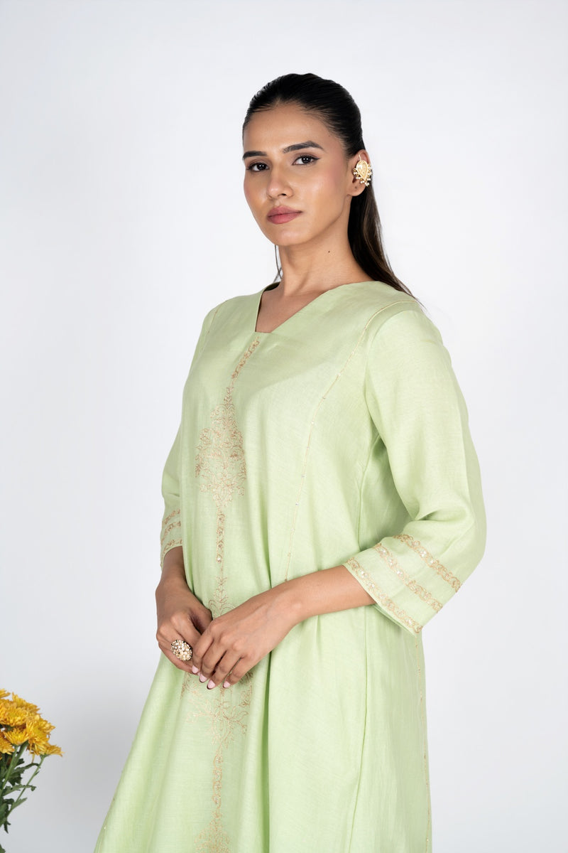 Svam Green Kurta Set