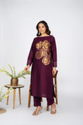 Mulberry Flower Kurta Set