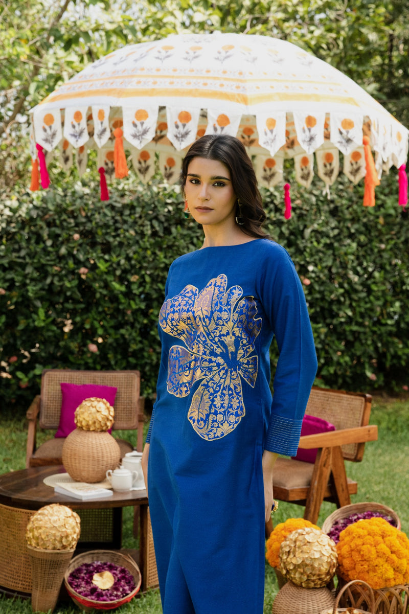Iris Flower Kurta set