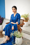 Naaree Blue Kurta set With dupatta