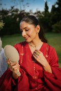 Rumi Red kurta set with Dupatta