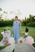 Blue Gulnaar kurta set