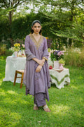 Kumud Lilac Silk Kurta Set With Duppata