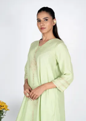 Svam Green Kurta Set