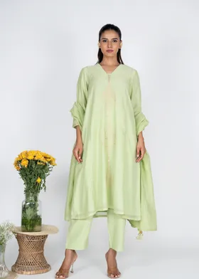 Svam Green Kurta Set with Dupatta