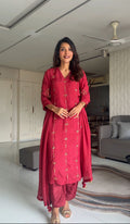 Rumi Red kurta set with Dupatta