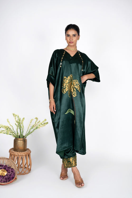 Dahlia Green Kaftan