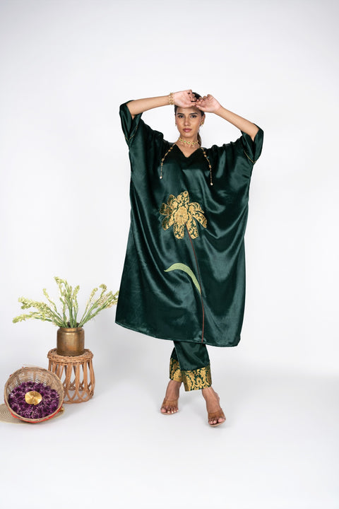 Dahlia Green Kaftan