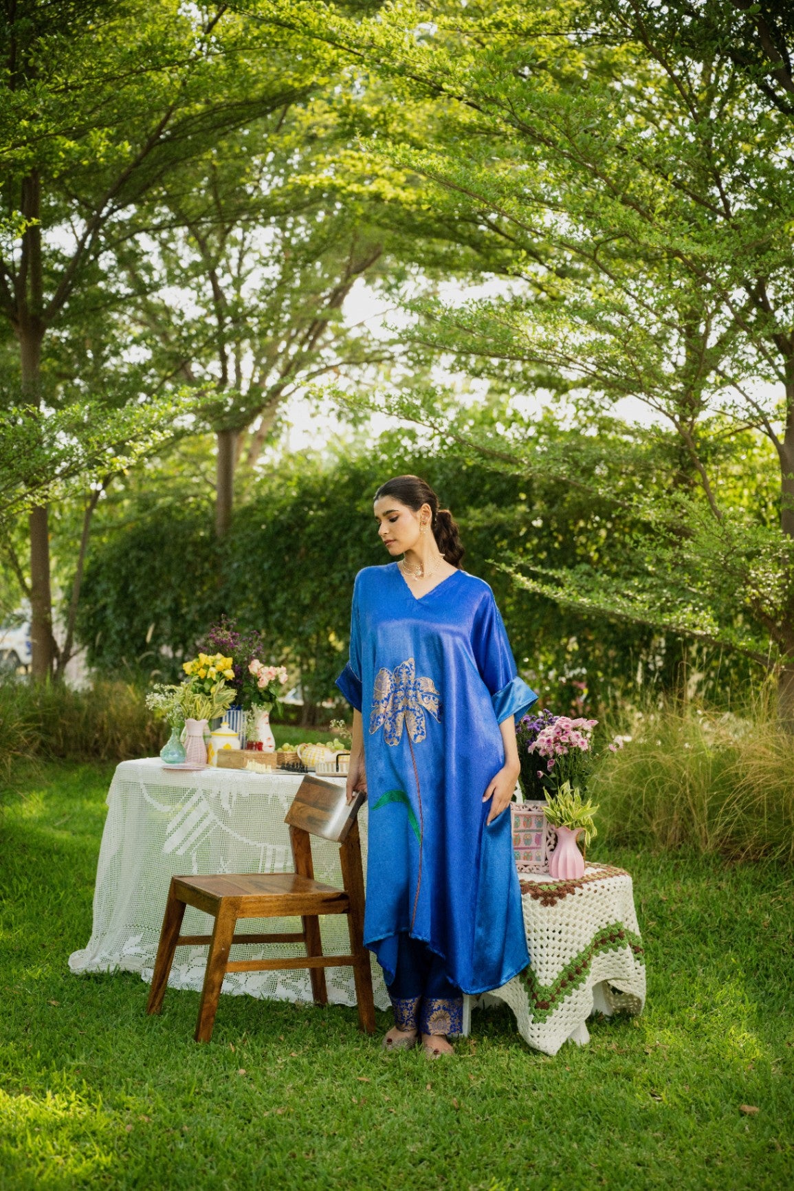 Solace Blue Kaftan